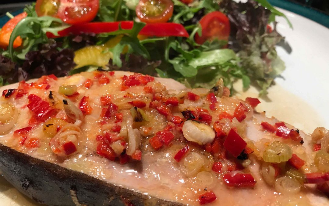 Ginger, Lemon & Garlic Swordfish