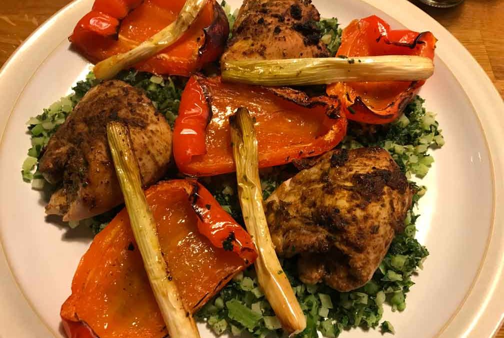 Roasted Jerk Thighs