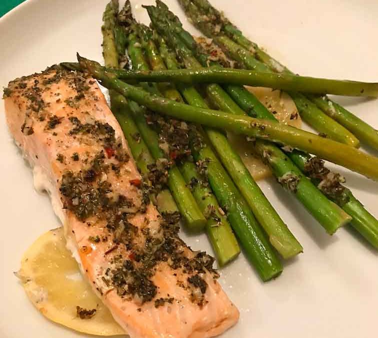 Baked Salmon & Asparagus