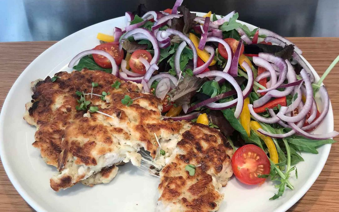 Cheesy Chicken Fritters