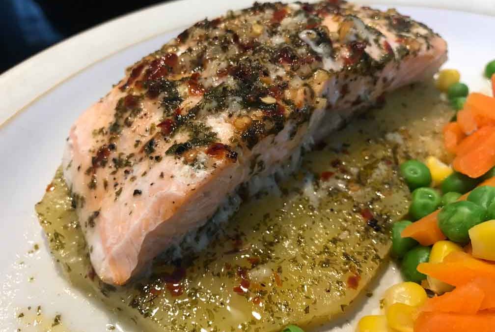 Baked Pineapple Salmon