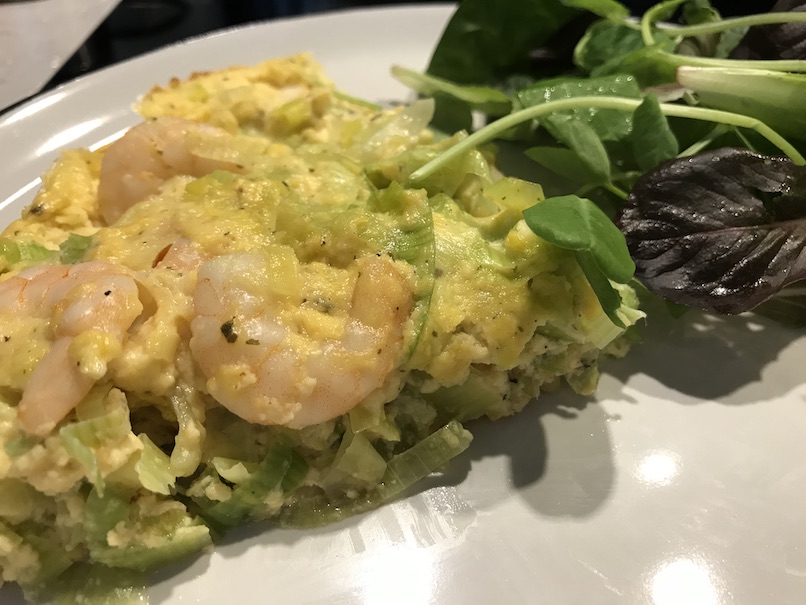 Prawn & Leek Fritatta
