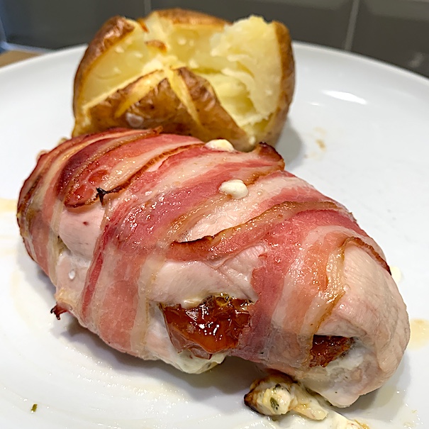 Sundried Tomato, Philly & Pancetta Bake